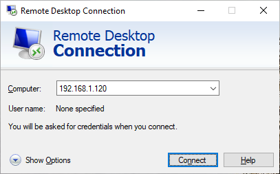 Connect to CentOS Linux using Remote Desktop in Windows 10