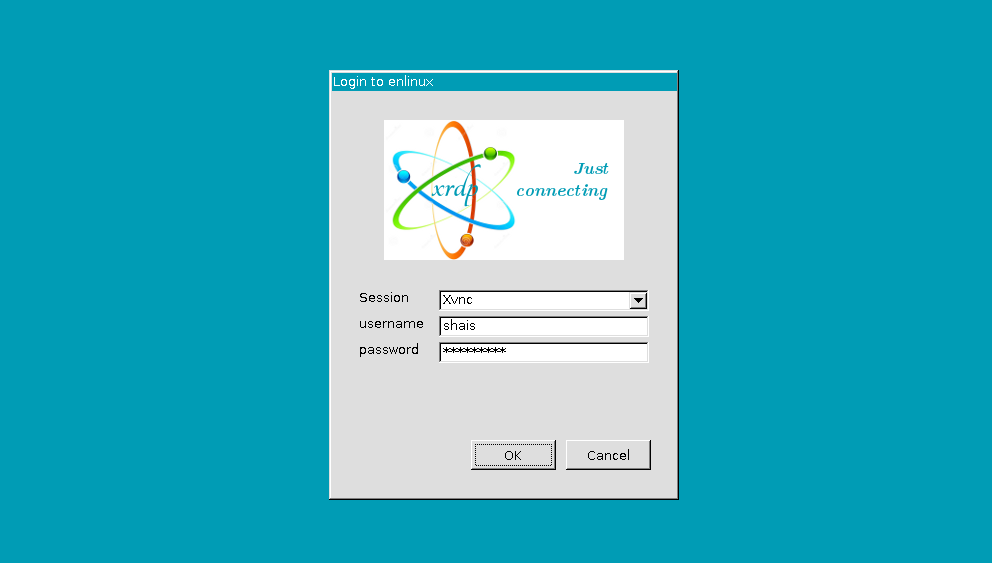 Linux Remote Desktop Username and Password